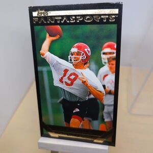 Joe Montana Chiefs 1993 Topps Fantasports Fantasy Football Card #15 Excellent